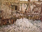 Egon Schiele The Mill china oil painting artist